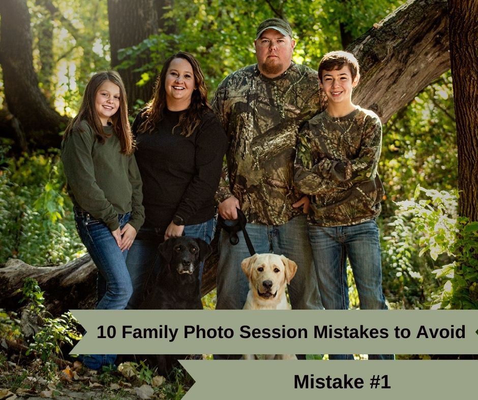 Mistake #1 Forgetting to bring a change of clothes along to your family photo session